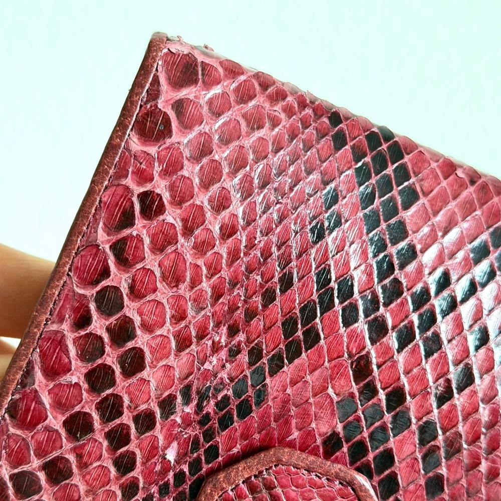 Vintage Valentino Garavani Python Small Wallet - image 7